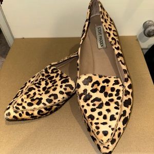 Steve Madden leopard flats, size 9